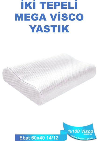 Mega Boy Ortopetik Yastık Boyun Fıtığı Boyun Düzleşmesi Için Yastık 60X40X14/12CM