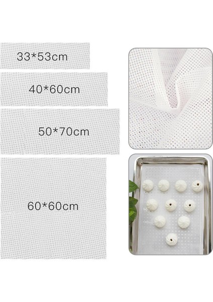 60X60CM Tarzı Silikon Buharlı Pişirici Yapışmaz Ped Kare Yuvarlak Şekilli Mesh Ped Mantı Fırın Matı Dim Sum Kağıt Ev Mutfak Pişirme Araçları (Yurt Dışından) modelleri