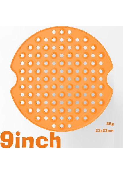 No.16 Tarzı Hava Fritözü Için Non-Stick Silikon Fırın Sepeti Matı 7.5~9 Inç Fritözler Buharlılar Mutfak Aksesuarları (Yurt Dışından)
