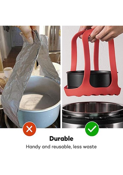 Yeşil Stil Basınç Tenceresi Sling Silikon Buharlı Pişirici Kaldırıcı Aksesuarlar Tencere Isı Yalıtımlı Kapak Mat Raf Yumurta Isı Süzme Mutfak G0U9 (Yurt Dışından) modelleri
