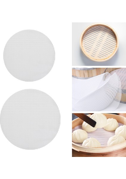 28CM Tarzı cm Tekrar Kullanılabilir Silikon Yapışmaz Buharlı Pişirme Matı - Yemek Pişirme Buharlı Tencere Dolmalık Buharlı Börek Mantı Dropship (Yurt Dışından)