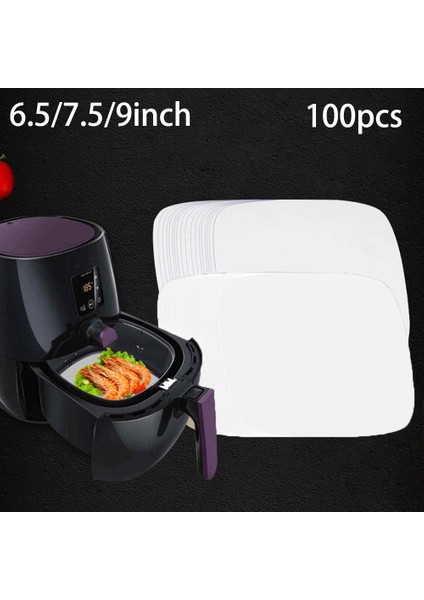 9 Inç Tarzı Hava Fritözü Buharlı Torbalar Premium Odun Lifli Kağıt Fırın Kağıdı Yapışmaz Kare Buhar Sepeti Mat Pişirme Araçları (Yurt Dışından) modelleri