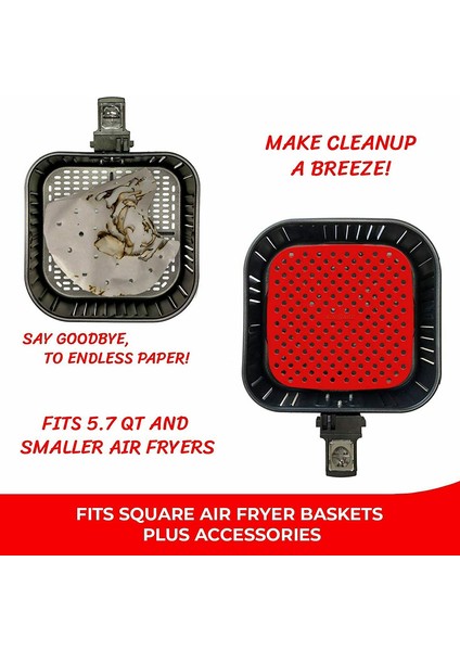 No.12 Tarzı Tekrar Kullanılabilir Hava Fritözü Liner Delikli Yapışmaz Mat Pizza Tabağı Izgara Buhar Pişirme Fırın Pişirme Yemek Beyaz Tencere Yağ Silikon Aksesuarları (Yurt Dışından) indirimleri