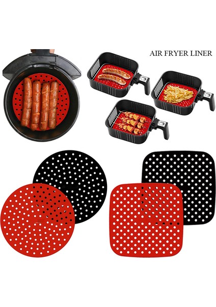 No.8.5 Stili Silikon Mat Mutfak Aksesuarları Hava Fritözü Yapışmaz Fırın Matı Hamur Işleri Aksesuarları Fırın Tepsisi Yağ Matları Kek Izgara Tabak (Yurt Dışından)