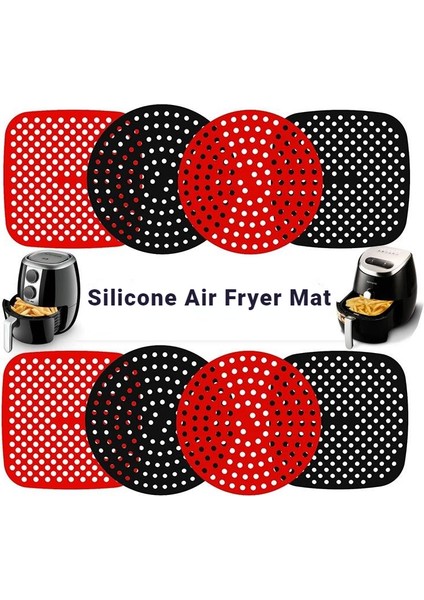 Turuncu Tarzı Silikon Mat Air Fryer Aksesuarları Yapışmaz Fırın Matı Pastacılık Araçları Yağ Matları Kek Izgara Tabakları Aksesuarlar Hava Fritözü (Yurt Dışından) indirimleri