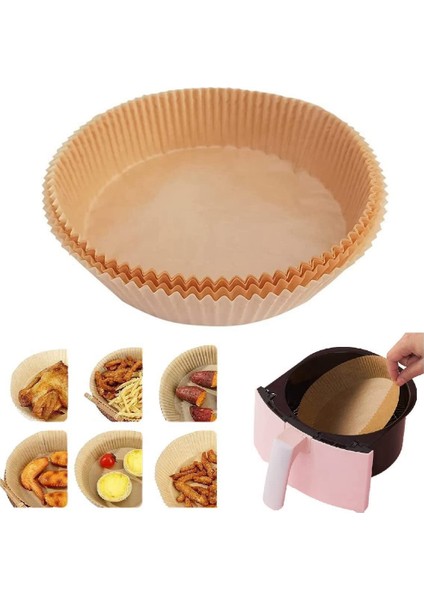 16CM Sarı 50PCS Tarzı Hava Fritözü Pişirme Için Özel Yağ Geçirmez ve Yağ Emici Kağıt Ev Barbekü Tepsisi Gıda Fırını Mutfak Tabağı Ped (Yurt Dışından) fiyatları