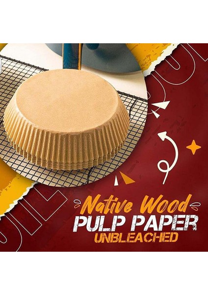 16CM Sarı 50PCS Tarzı Hava Fritözü Pişirme Için Özel Yağ Geçirmez ve Yağ Emici Kağıt Ev Barbekü Tepsisi Gıda Fırını Mutfak Tabağı Ped (Yurt Dışından) indirimleri