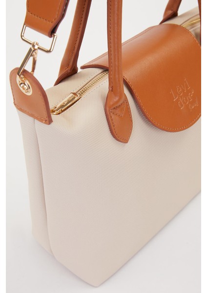 Krem Trend Askılı El Çantası modelleri