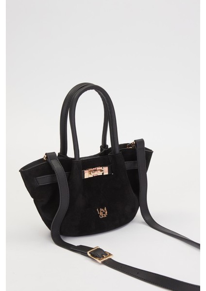 Siyah Kemerli Süet El Çantası fiyatları