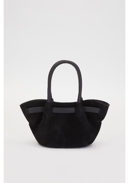 Siyah Kemerli Süet El Çantası fırsatları