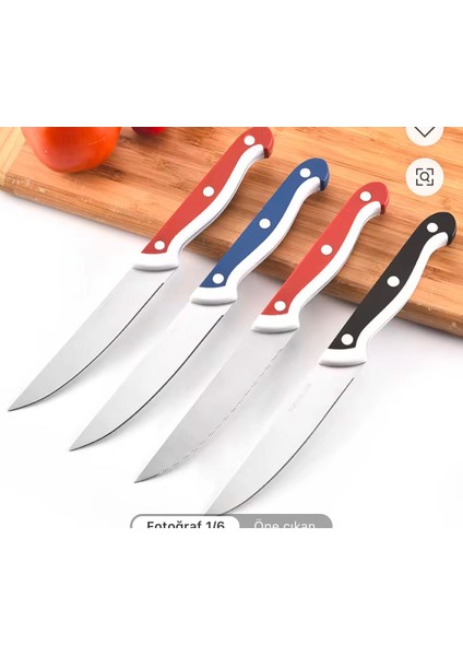 Çok Keskin Bıçak, kesme tarafı çelik, Mutfak Bıçağı, Çok Renkli 23CM fırsatları