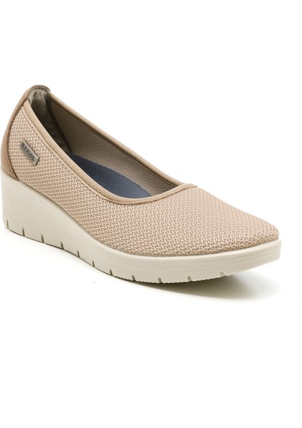 Kadın Babet 18 X15 7x Fly Flot Cloth Woman Shoe Beige