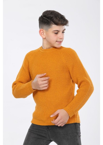 Erkek Çocuk Regular Fit Basic Triko Kazak (4-13) Yaş