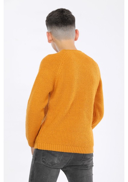 Erkek Çocuk Regular Fit Basic Triko Kazak (4-13) Yaş