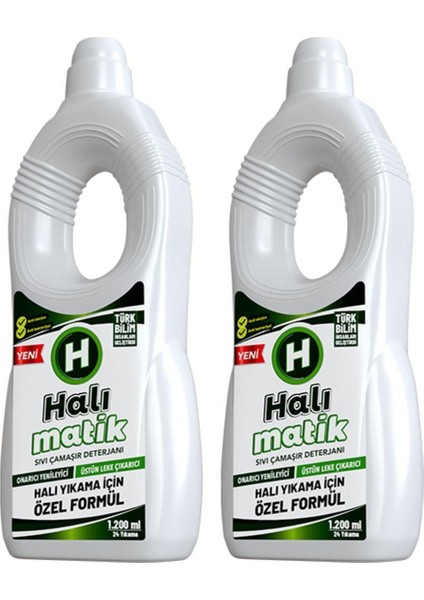 Sıvı Halı Kilim Yolluk Vegan Çamaşır Deterjanı 2 Adet 1200 ml