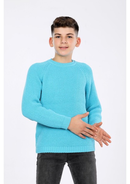 Erkek Çocuk Regular Fit Basic Triko Kazak (4-13) Yaş