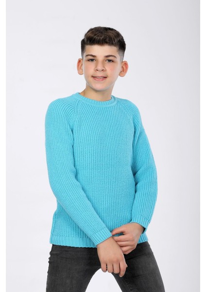 Erkek Çocuk Regular Fit Basic Triko Kazak (4-13) Yaş