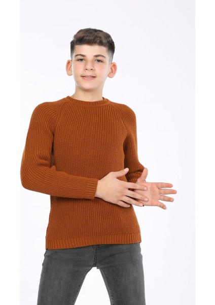 Erkek Çocuk Regular Fit Basic Triko Kazak (4-13) Yaş
