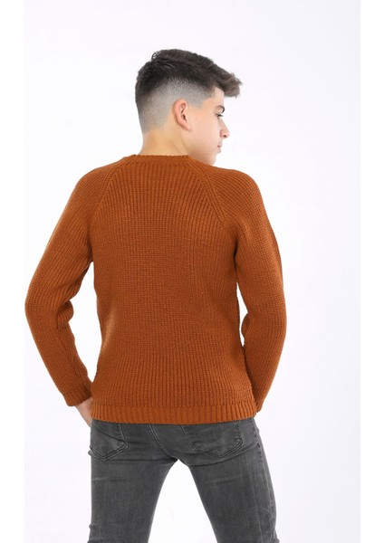 Erkek Çocuk Regular Fit Basic Triko Kazak (4-13) Yaş