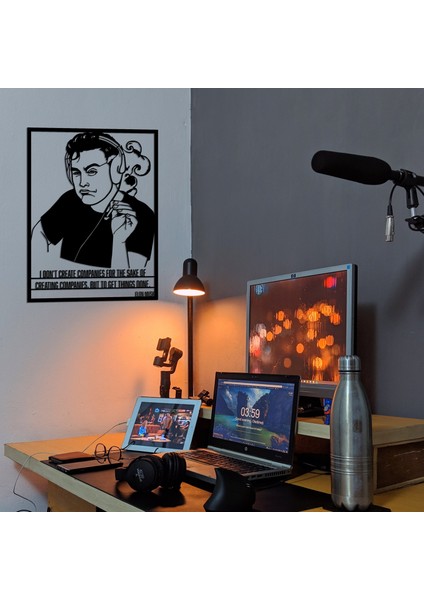Elon Musk Metal Tablo