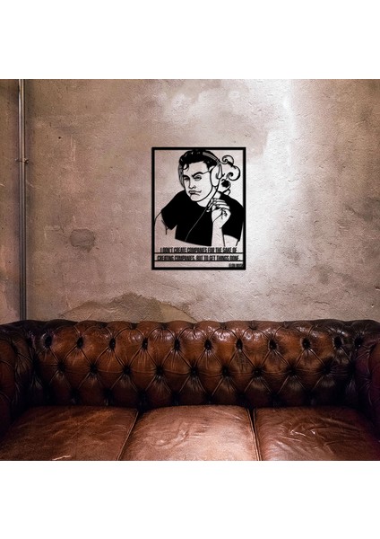 Elon Musk Metal Tablo