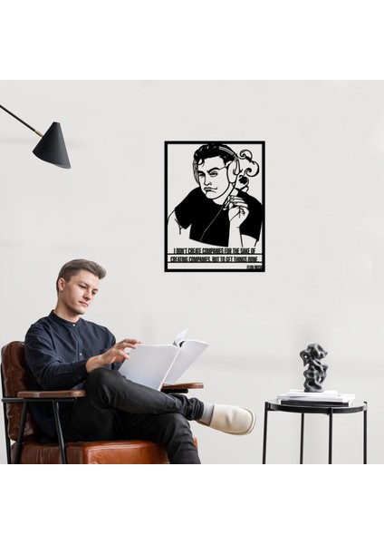 Elon Musk Metal Tablo