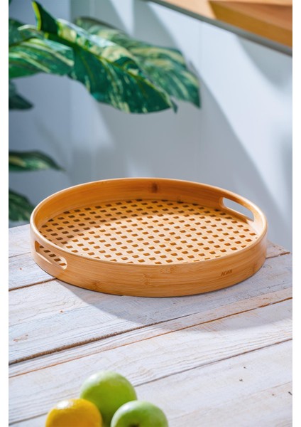 Bambu Sunum Tepsi - 35 cm