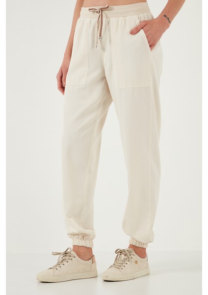 Regular Fit Yüksek Bel Jogger Spor Pantolon Bayan PANTOLON 668YP5039