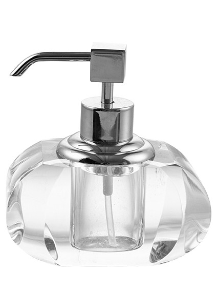 Cyrstal Bath Accessory Soap Dispenser Transparent-Chrome 80 ml