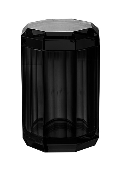 Cyrstal Bath Accessory Cotton Box Black