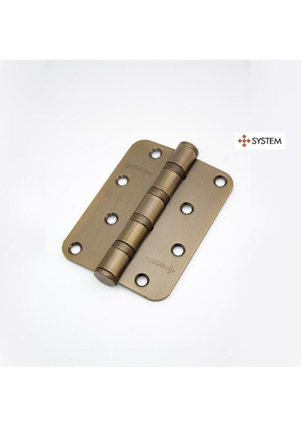 10 cm Yönsüz Menteşe 4 Bilyalı 3 mm Mat Antik Bronz