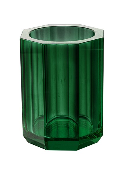 Cyrstal Bath Accessory Tooth Mug Green