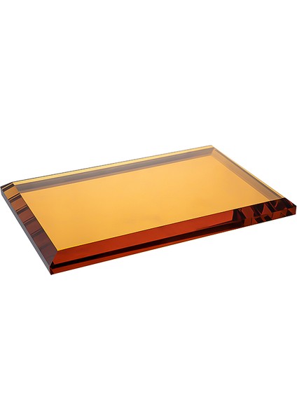 Cyrstal Bath Accessory Tray Amber