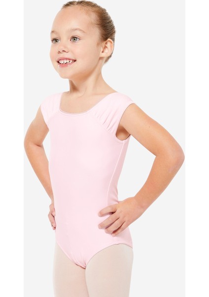 Kısa Kollu Bale Mayosu - Pembe Beden: 149-159CM 12-13 Yaş Stokta Mevcut