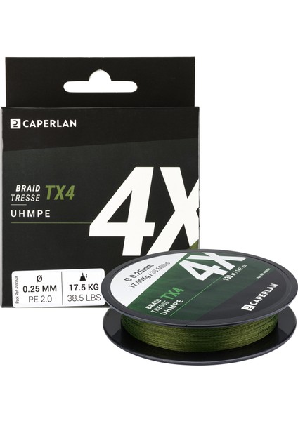 Balıkçılık Örgü Misina - Haki - 130 M - Tx4 Beden: 30/100 Stokta Mevcut