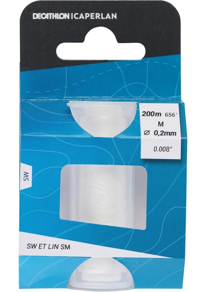 Elastik Yem Bağlama İpi Misina - Balıkçılık - 200 M 0,20 mm - Et Lın Sm