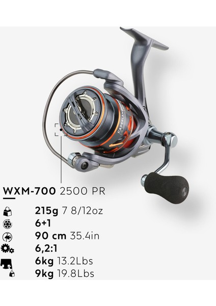 Lrf Spin Olta Makinesi - Balıkçılık - 2500 6+1 Bb - Wxm 700