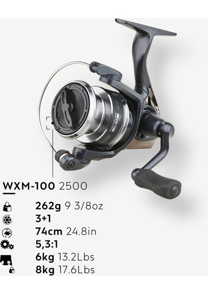 Lrf Spin Olta Makinesi - Balıkçılık - 2500 3+1 Bb - Wxm 100