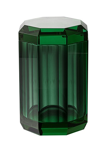 Cyrstal Bath Accessory Cotton Box Green