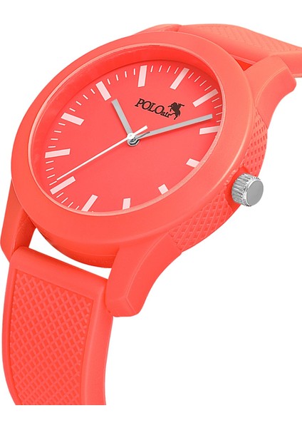 Silikon Kordon Unisex Bay-Bayan Spor Kol Saati Fuşya Renk PL-1510B6X