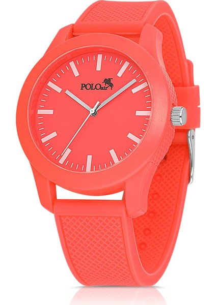 Silikon Kordon Unisex Bay-Bayan Spor Kol Saati Fuşya Renk PL-1510B6X