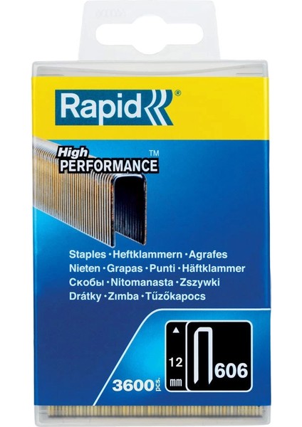 Zımba Teli 606 Serisi 12 mm Galvaniz Reçine Kaplı (1 PKT/3600 Adet) - 40303093