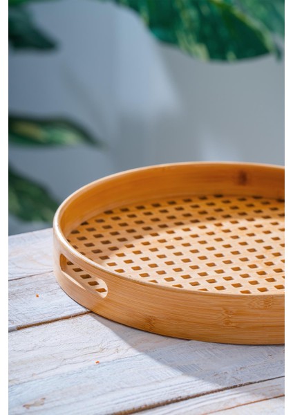 Bambu Sunum Tepsi - 40 Cm