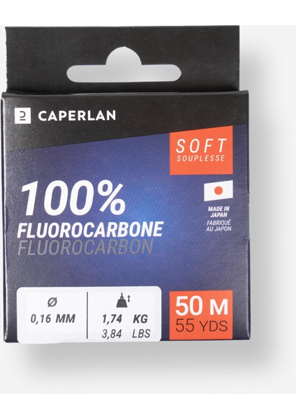 %100 Florokarbon Misina - Balıkçılık - 50 M - Soft Beden: 20/100 Stokta Mevcut