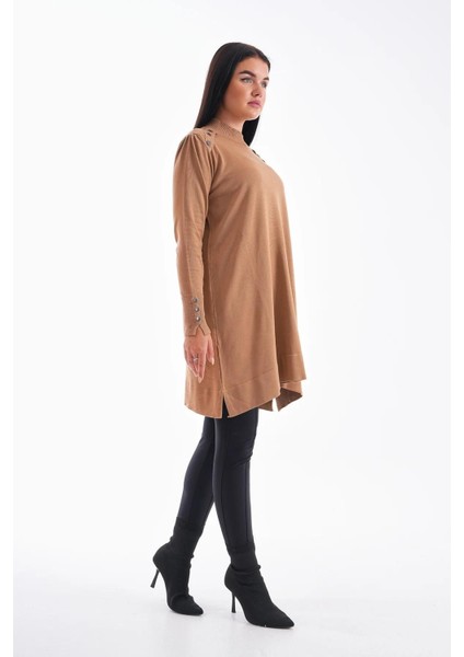 Düğme Detaylı Vanezya Tunik modelleri