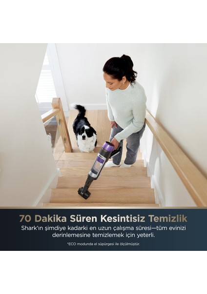 Powerdetect Clean&empty Pet Başlıklı Şarjlı Dikey Süpürge