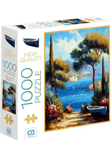 Sahil Kenarı 1000 Parça 2,2mm Kalınlık 48X68CM Profesyonel Hobi Puzzle Yapboz Serisi