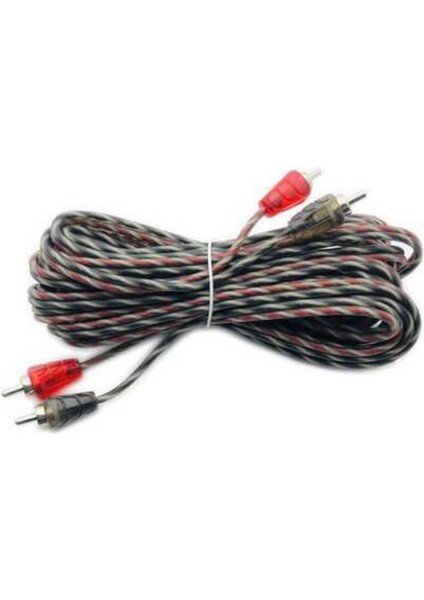 2rca-2rca 5metre Oto Amfi Kablosu Silikonlu