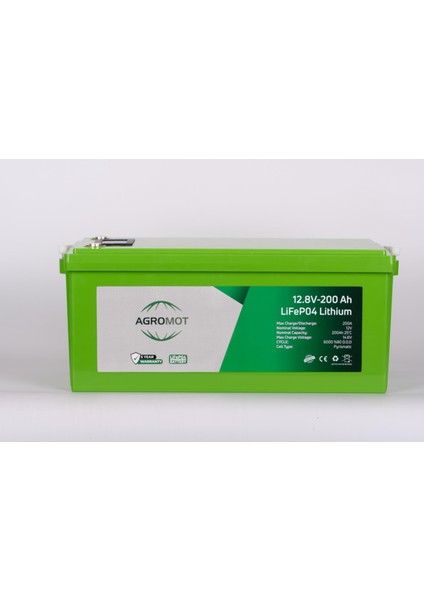 200AH 12.8V Volt LCD Ekran & Bluetooh Lityum Akü (Lifepo4) modelleri