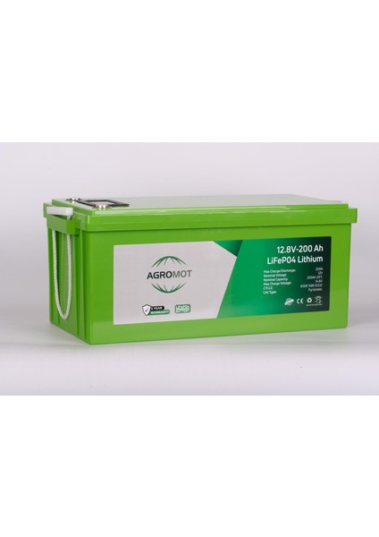 200AH 12.8V Volt LCD Ekran & Bluetooh Lityum Akü (Lifepo4) fırsatları